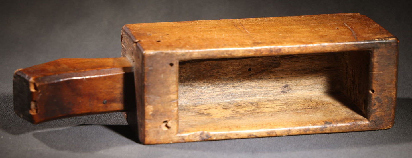 Lot 027 - Antique Primitive Wooden Butter Mold Dated 1806, Initialed "J.S Jr"