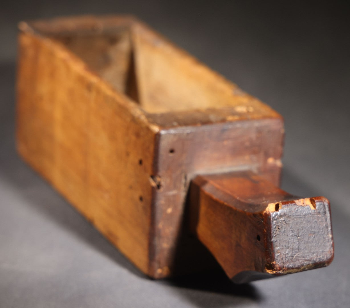 Lot 027 - Antique Primitive Wooden Butter Mold Dated 1806, Initialed "J.S Jr"