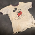 Lot 043 - Vintage Walt Disney Productions Mickey Mouse Ringer T-Shirt, Single-Stitched
