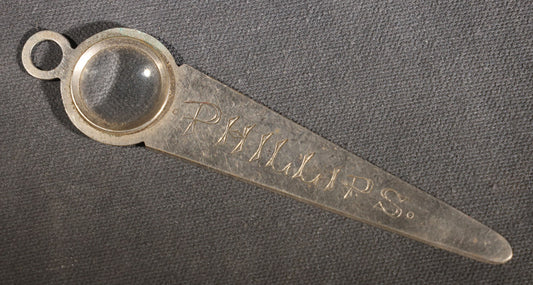 Lot 083 - Antique Phillips' Milk Of Magnesia Advertising Magnifying Glass With Phospho-Muriate Of Quinine And Cod-Liver Oil Emulsion