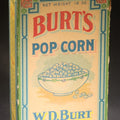 Lot 087 - Antique Burt's Pop Corn 16 Oz. Box With Bowl Of Popcorn Graphic And Directions, W.D. Burt, Dalton, New York, Printed By Genesee Valley Lithograph Co., Rochester, New York