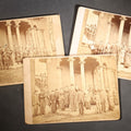 Lot 141 - Trio Of Antique Board-Mounted Photographs Of Portsmouth High School Classes Posed Before The School Building Facade, Circa 1880s Portsmouth, New Hampshire, Photographed By H.M. Rand, Cambridgeport, Massachusetts