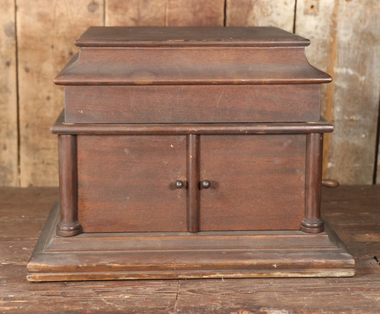 Antique Columbia Grafonola "Favorite" Model Acoustic Phonograph "Victrola" Record Player, Plays 78 R.P.M. Records, Includes Two Records And Needles, Circa 1906, Working Condition