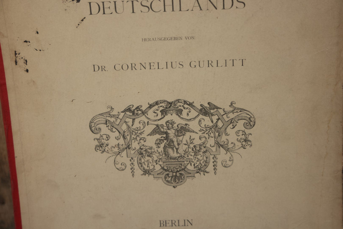 The Baroque And Rococo-Ornament Germany Antique Folio Four Volume Art Book Set, Published By Dr. Cornelius Gurlitt, 1889, Missing One Page, Otherwise Complete