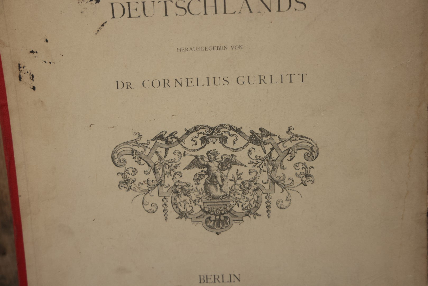 The Baroque And Rococo-Ornament Germany Antique Folio Four Volume Art Book Set, Published By Dr. Cornelius Gurlitt, 1889, Missing One Page, Otherwise Complete