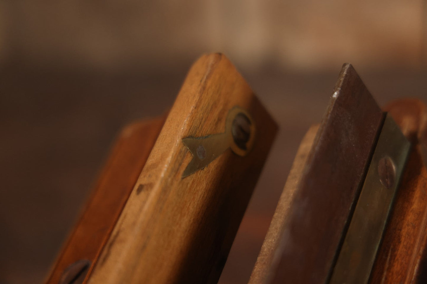 Antique Beech And Boxwood Plow Plane, Appears To Be Complete And Usable, Various Makers Marks, Brass Hardware