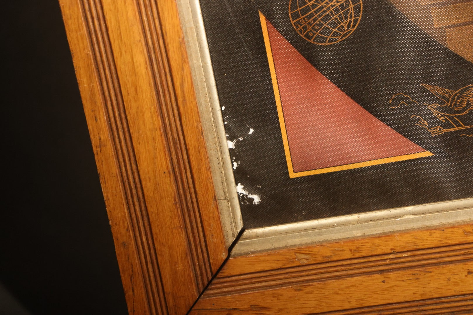 Antique I.O.O.F. Odd Fellows "Our Motto" Chromolithograph Print with All-Seeing Eye, Heart in Hand Symbols, by J.W. Dorrington, Copyright 1888, Published by Fitchburg Chromo Co., Fitchburg, Massachusetts, Framed