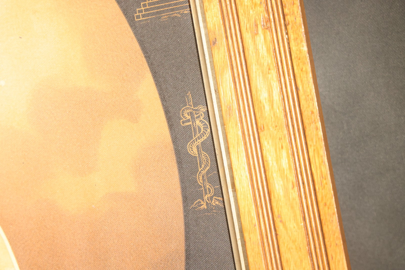 Antique I.O.O.F. Odd Fellows "Our Motto" Chromolithograph Print with All-Seeing Eye, Heart in Hand Symbols, by J.W. Dorrington, Copyright 1888, Published by Fitchburg Chromo Co., Fitchburg, Massachusetts, Framed