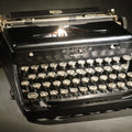 Lot 026 - Vintage 1937 Royal Model O Portable Typewriter with Glass Keys and Touch Control, Serial O-607535, Tested and Working with New Ink Ribbon, Includes Case
