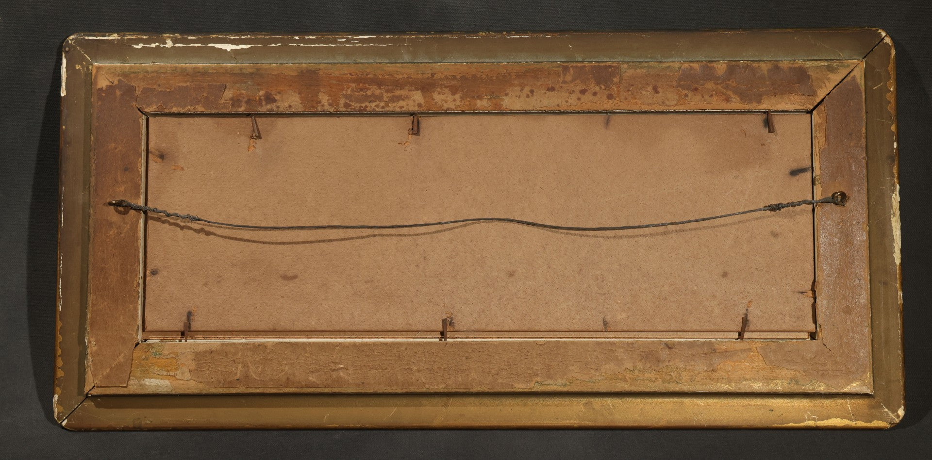 Antique Framed Watercolor Painting on Paper, Rocky Coastal Scene with Sailboats and Birds, Signed E. Fritch