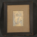 Lot 070 - Antique "Art-Relievo" Embossed Paper Photograph, "Sweet Memories" no. 431, Classical Draped Female Figure, Alfred S. Campbell Art Company, New Jersey, 9-1/4" W x 10-5/8" H