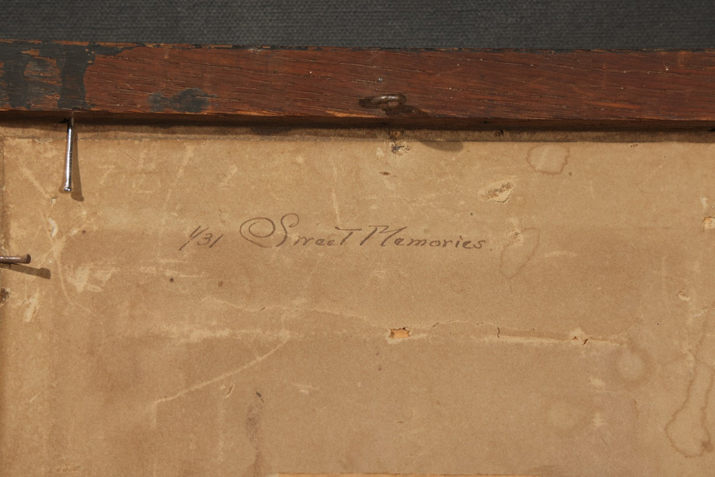 Antique "Art-Relievo" Embossed Paper Photograph, "Sweet Memories" no. 431, Classical Draped Female Figure, Alfred S. Campbell Art Company, New Jersey