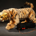 Lot 080 - Vintage Marx Battery-Operated "Bengali" Growling and Prowling Tiger Toy with Remote Control, Made in Japan, 1961, Not Working, 14" L