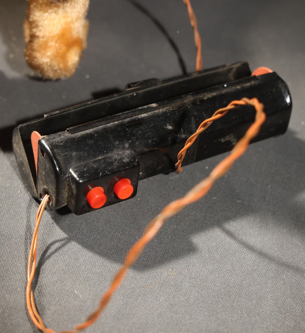 Vintage Marx Battery-Operated "Bengali" Growling and Prowling Tiger Toy with Remote Control, Made in Japan, 1961, Not Working