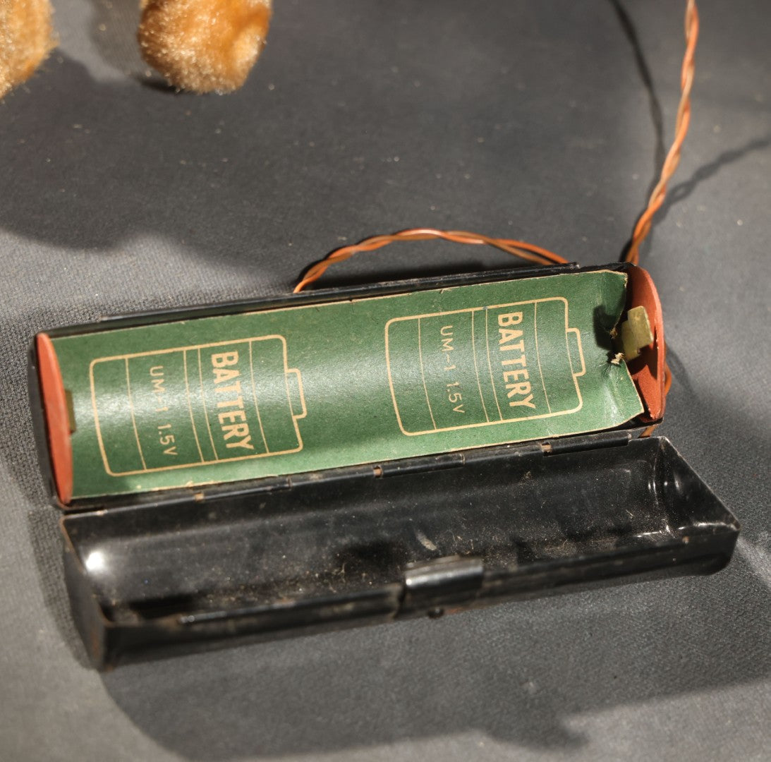 Vintage Marx Battery-Operated "Bengali" Growling and Prowling Tiger Toy with Remote Control, Made in Japan, 1961, Not Working