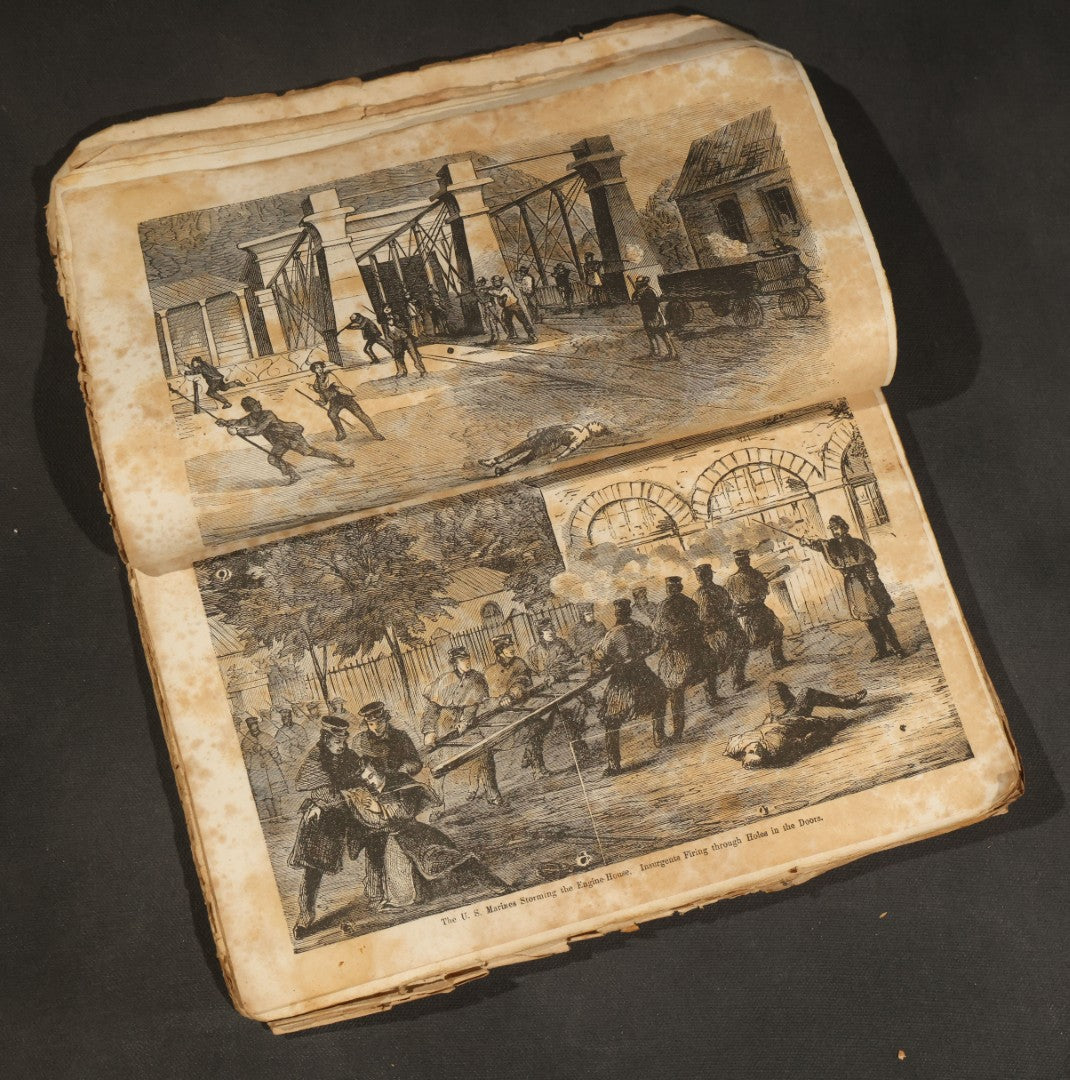 "the Life, Trial and Execution of Capt. John Brown" Antique Soft Cover Booklet, New Edition with Additions, Insurrection at Harper's Ferry, Published by Robert M. De Witt, 160 & 162 Nassau Street, New York, 1859