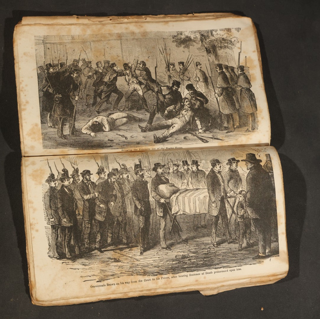 "the Life, Trial and Execution of Capt. John Brown" Antique Soft Cover Booklet, New Edition with Additions, Insurrection at Harper's Ferry, Published by Robert M. De Witt, 160 & 162 Nassau Street, New York, 1859
