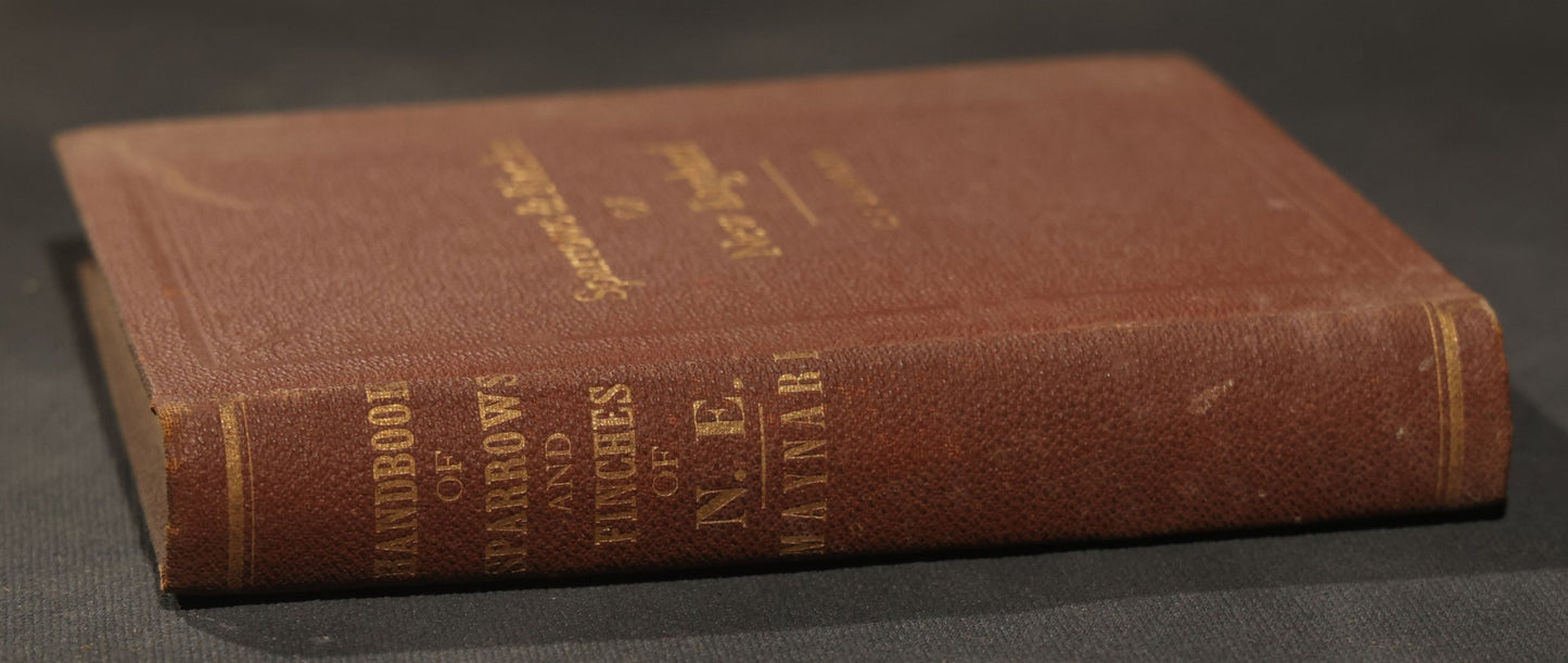 "Handbook of the Sparrows, Finches, Etc. of New England" Antique Illustrated Ornithology Book by C.J. Maynard, Published by C.J. Maynard, Newtonville, Massachusetts, 1896