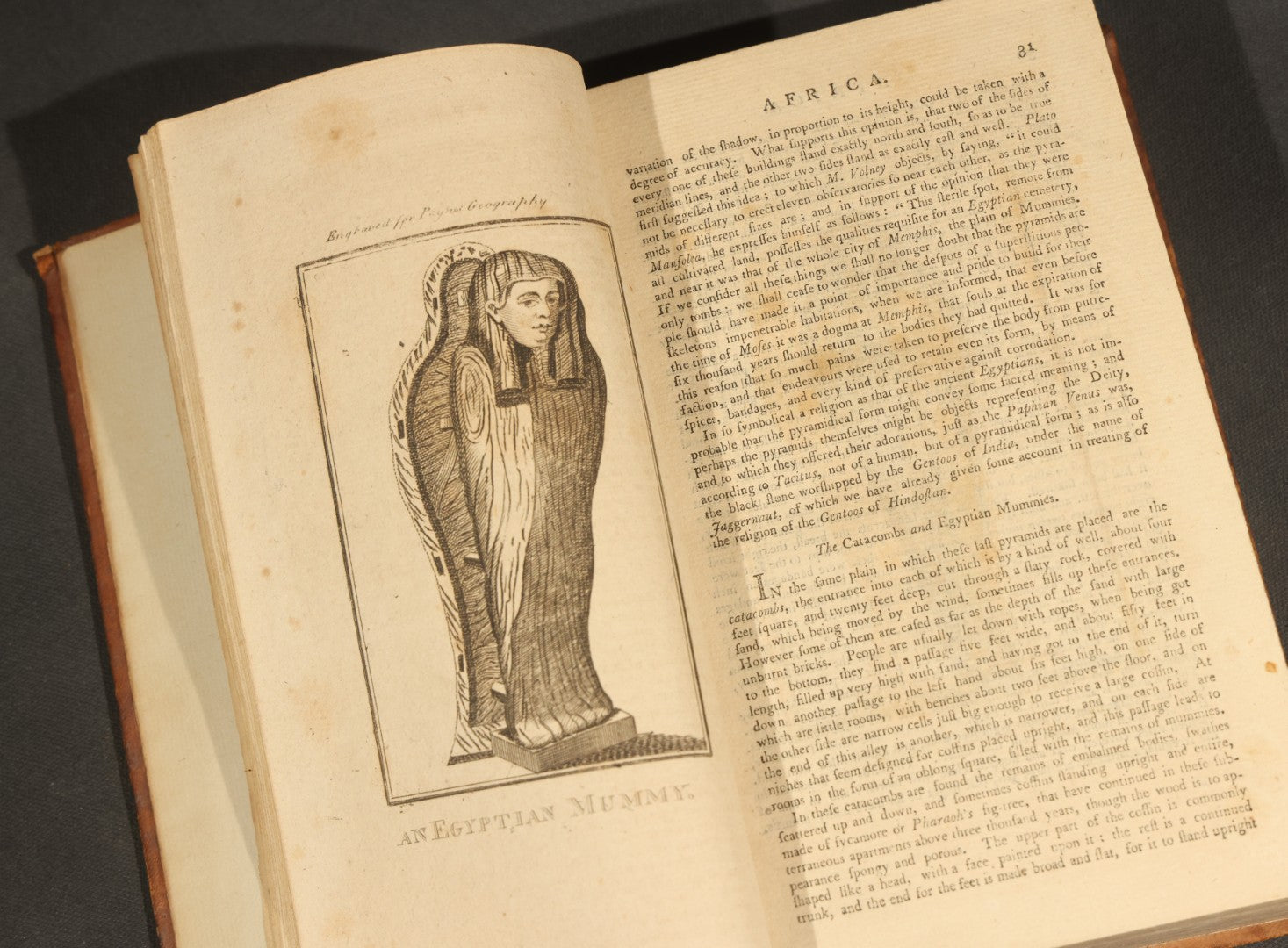 "A New and Complete System of Universal Geography" Antique Geography Book, Vol. II, "Of Africa in General," by John Payne, Illustrated with Maps and Plates, Published by John Low at the Shakespeares Head, New York, 1799