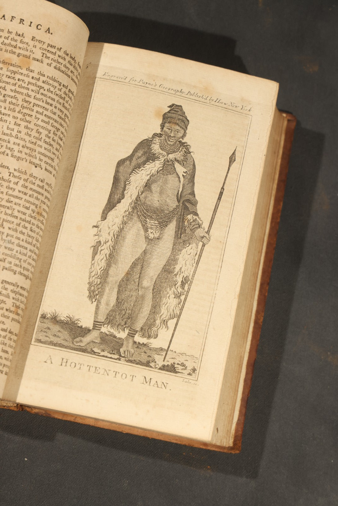 "A New and Complete System of Universal Geography" Antique Geography Book, Vol. II, "Of Africa in General," by John Payne, Illustrated with Maps and Plates, Published by John Low at the Shakespeares Head, New York, 1799