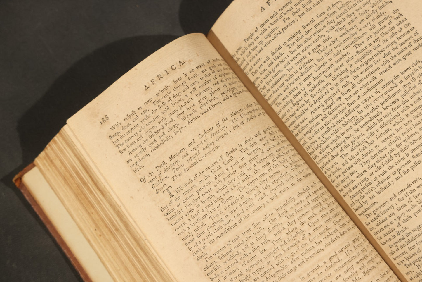 "A New and Complete System of Universal Geography" Antique Geography Book, Vol. II, "Of Africa in General," by John Payne, Illustrated with Maps and Plates, Published by John Low at the Shakespeares Head, New York, 1799