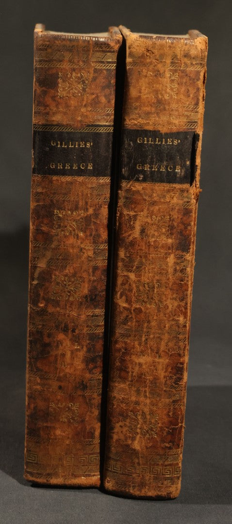 "The History of Ancient Greece, Its Colonies, and Conquests" Antique History Books, Volumes III and IV, by John Gillies, Published by R. M'dermut & D.D. Arden, no. 1 City-Hotel, Broadway, New York, 1814