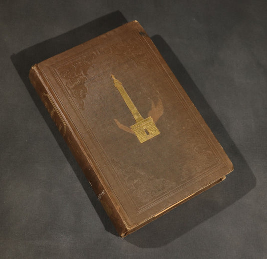 "The Life of George Washington" Antique Book by Jared Sparks, with Mount Vernon Frontispiece Engraving, Published by Ferdinand Andrews, Boston, Massachusetts, 1839