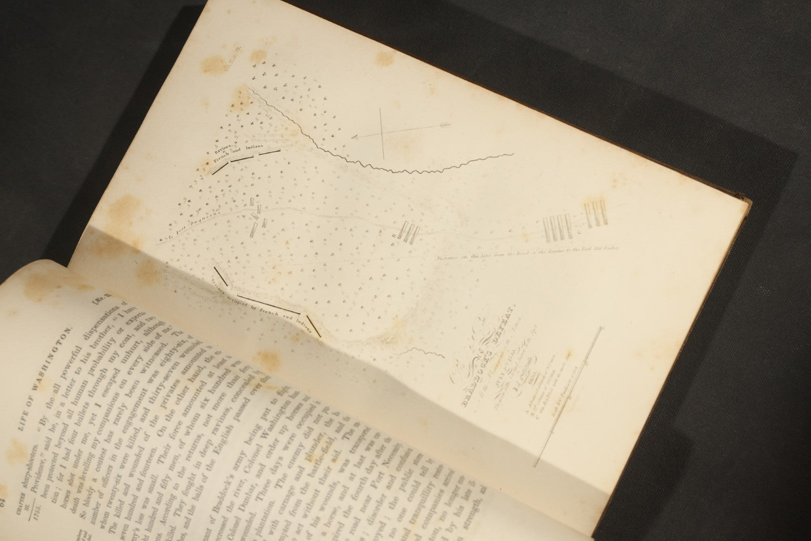 "The Life of George Washington" Antique Book by Jared Sparks, with Mount Vernon Frontispiece Engraving, Published by Ferdinand Andrews, Boston, Massachusetts, 1839