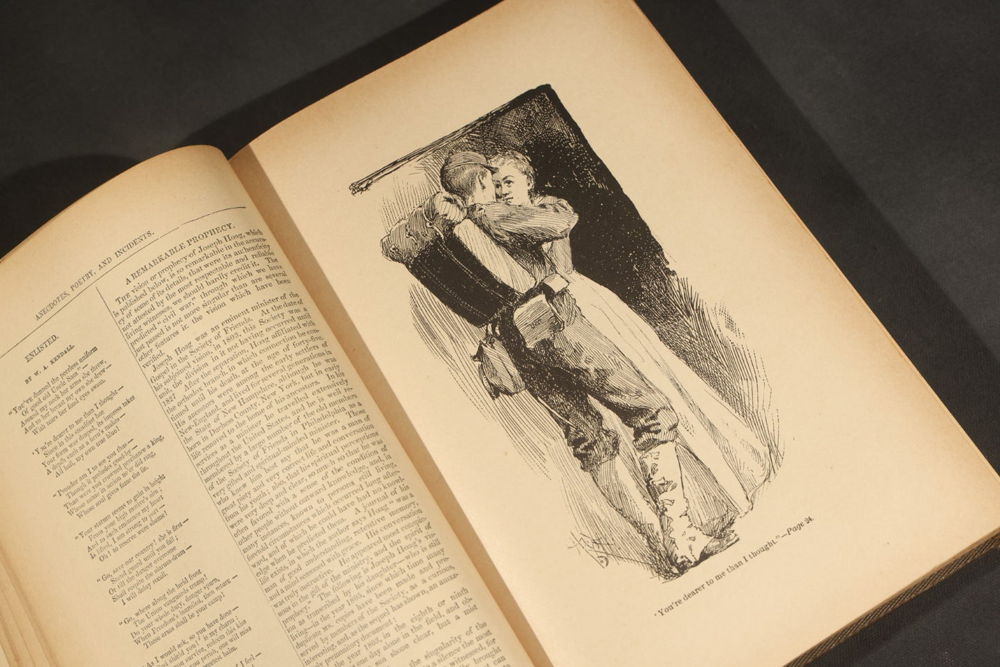 "The Civil War in Song and Story, 1860-1865" Antique Civil War Book by Frank Moore, Published by P.F. Collier, 1889, Illustrated