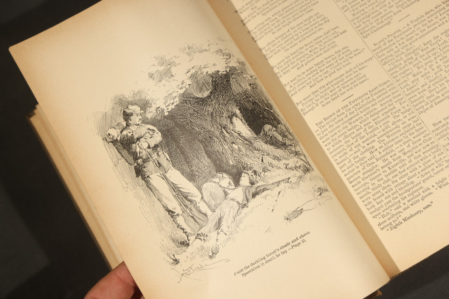 "The Civil War in Song and Story, 1860-1865" Antique Civil War Book by Frank Moore, Published by P.F. Collier, 1889, Illustrated