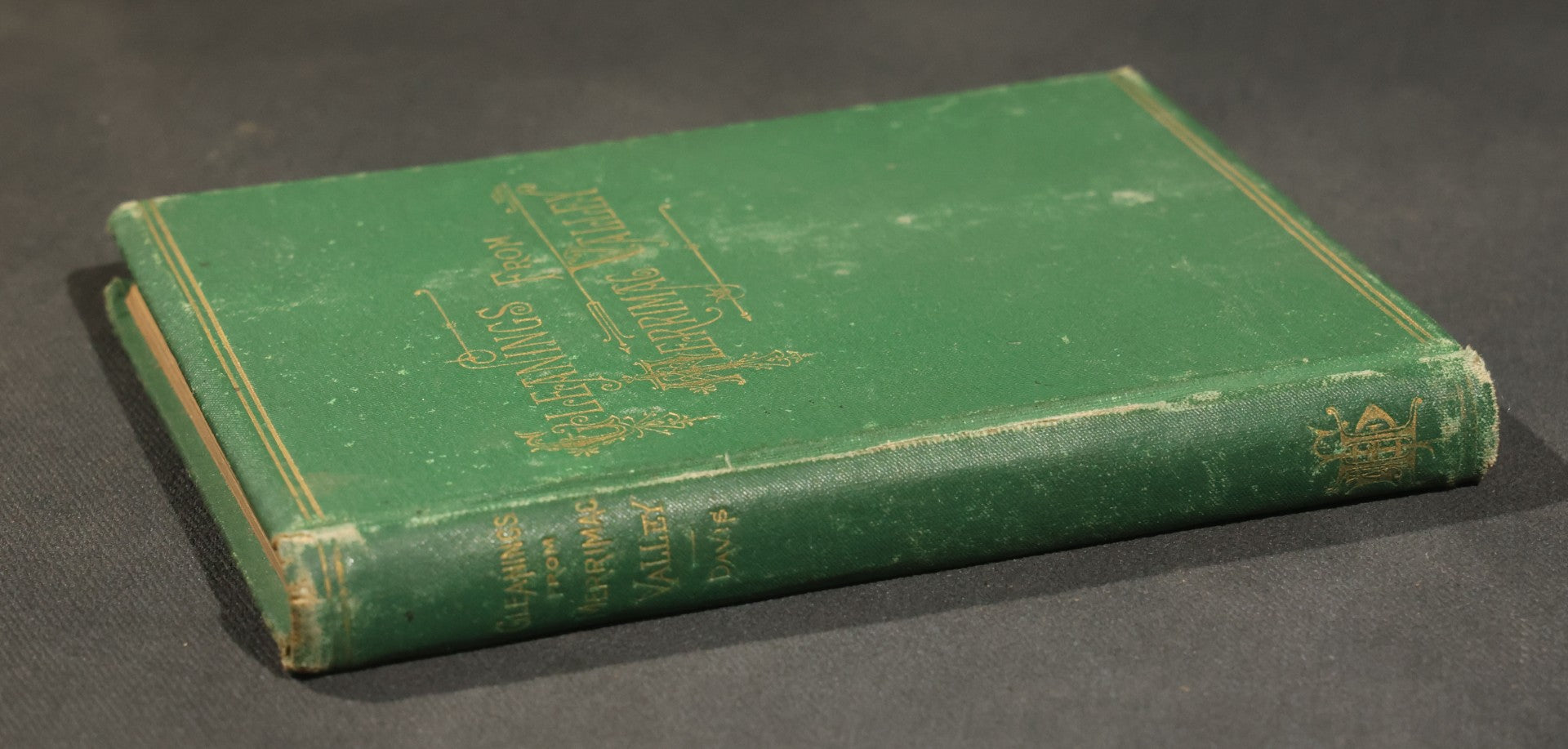 "Gleanings from Merrimac Valley" Antique New England Poetry Book by Miss Rebecca I. Davis, Published by Hoyt, Fogg & Donham, Portland, Maine, 1881