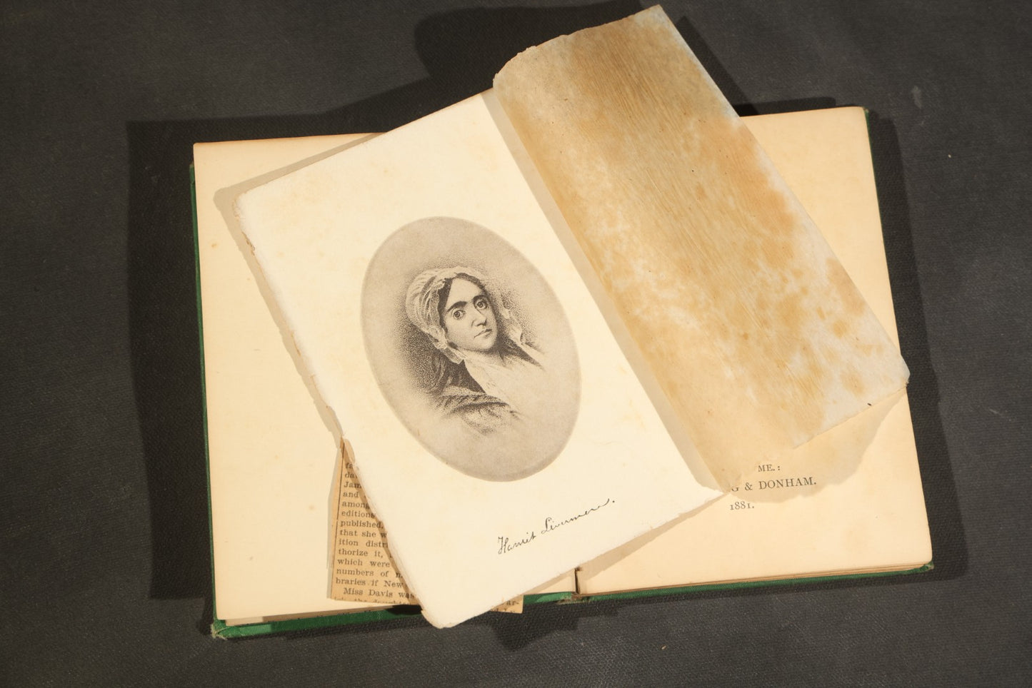 "Gleanings from Merrimac Valley" Antique New England Poetry Book by Miss Rebecca I. Davis, Published by Hoyt, Fogg & Donham, Portland, Maine, 1881