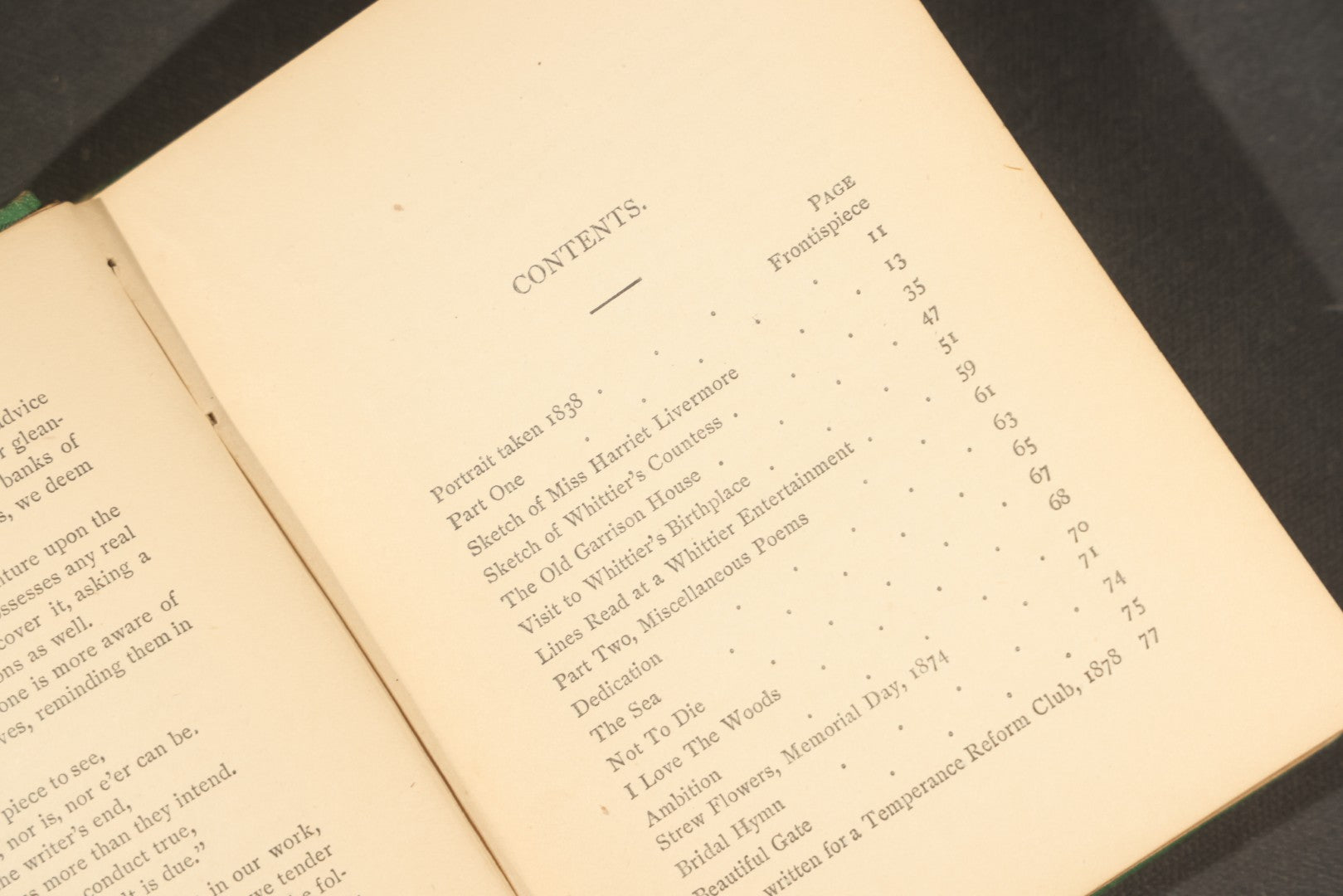 "Gleanings from Merrimac Valley" Antique New England Poetry Book by Miss Rebecca I. Davis, Published by Hoyt, Fogg & Donham, Portland, Maine, 1881