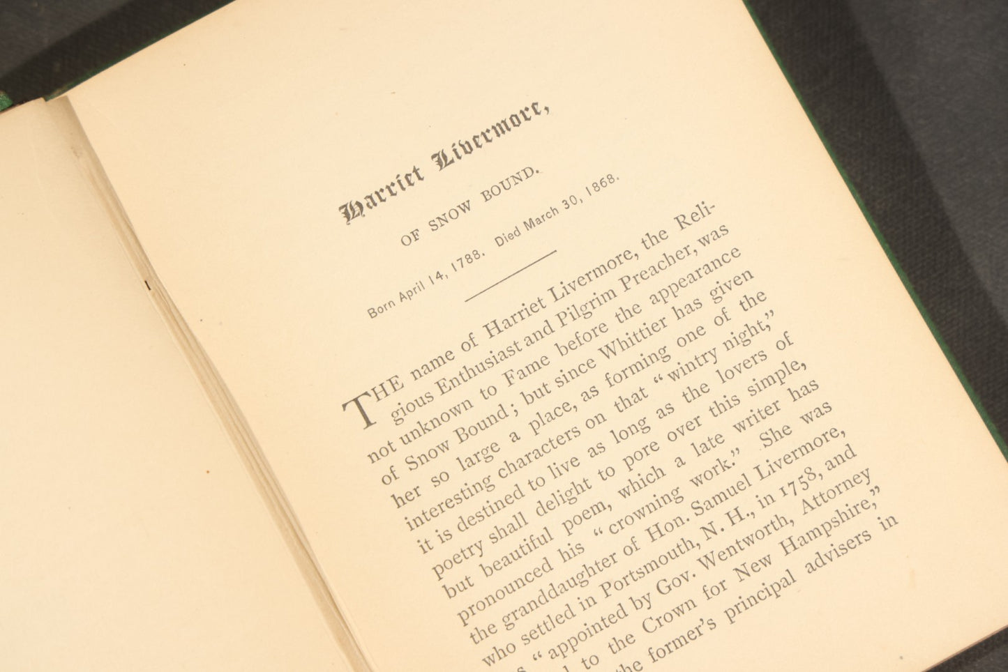 "Gleanings from Merrimac Valley" Antique New England Poetry Book by Miss Rebecca I. Davis, Published by Hoyt, Fogg & Donham, Portland, Maine, 1881