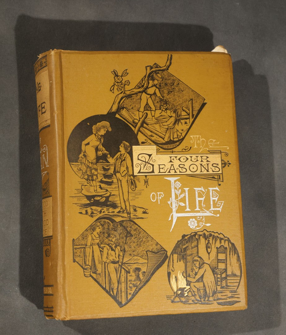 "The Life of Man in His Voyage Through the Four Seasons" Antique Illustrated Book by Rev. J. Thomas Ziegler, with Chromolithograph and Engraved Plates, Published by P.W. Ziegler & Co., Philadelphia, Pennsylvania, and Chicago, Illinois, 1885