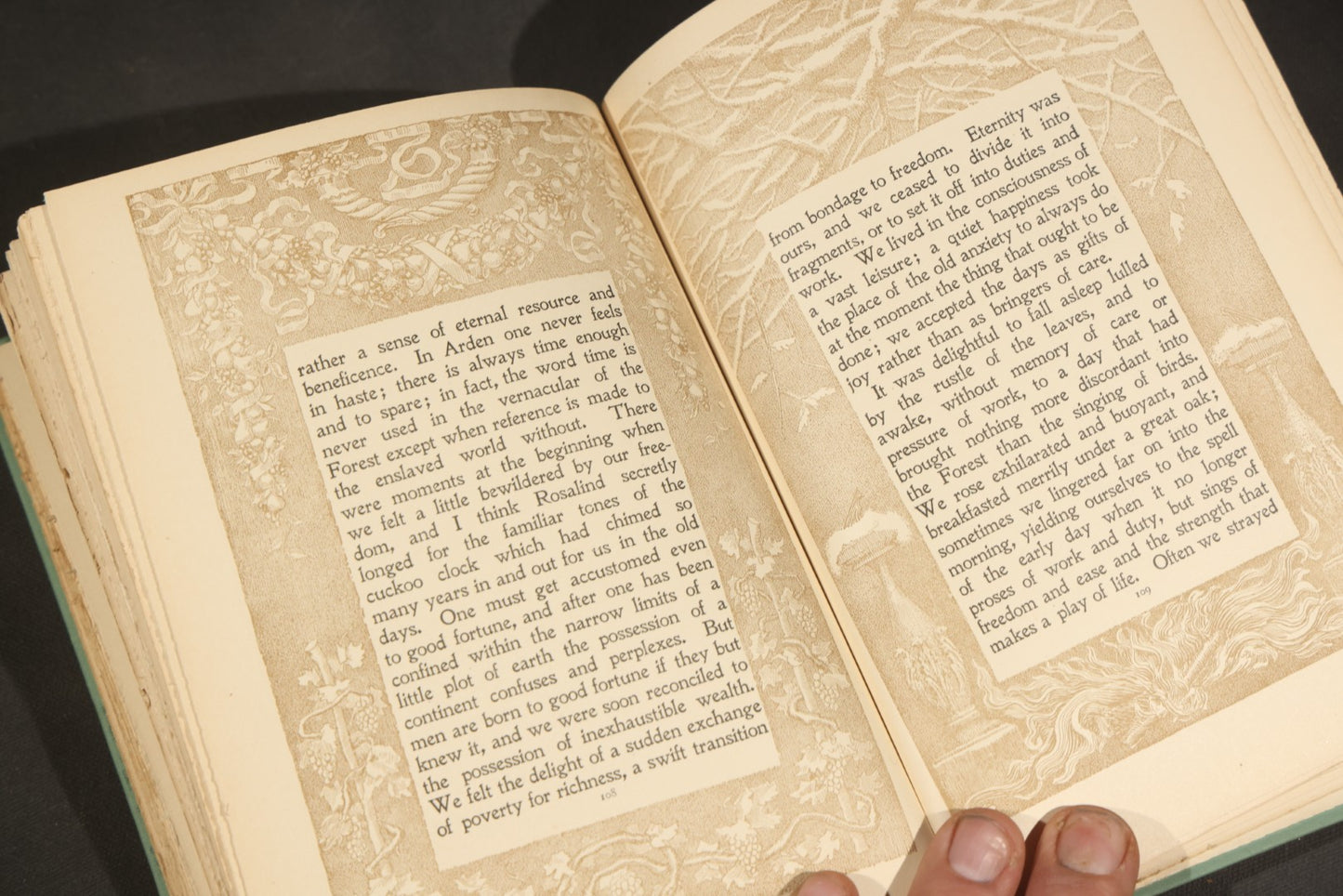 "In the Forest of Arden" Antique Book by Hamilton Wright Mabie, Decorated by Will H. Low, Published by Dodd, Mead and Company, New York, 1906