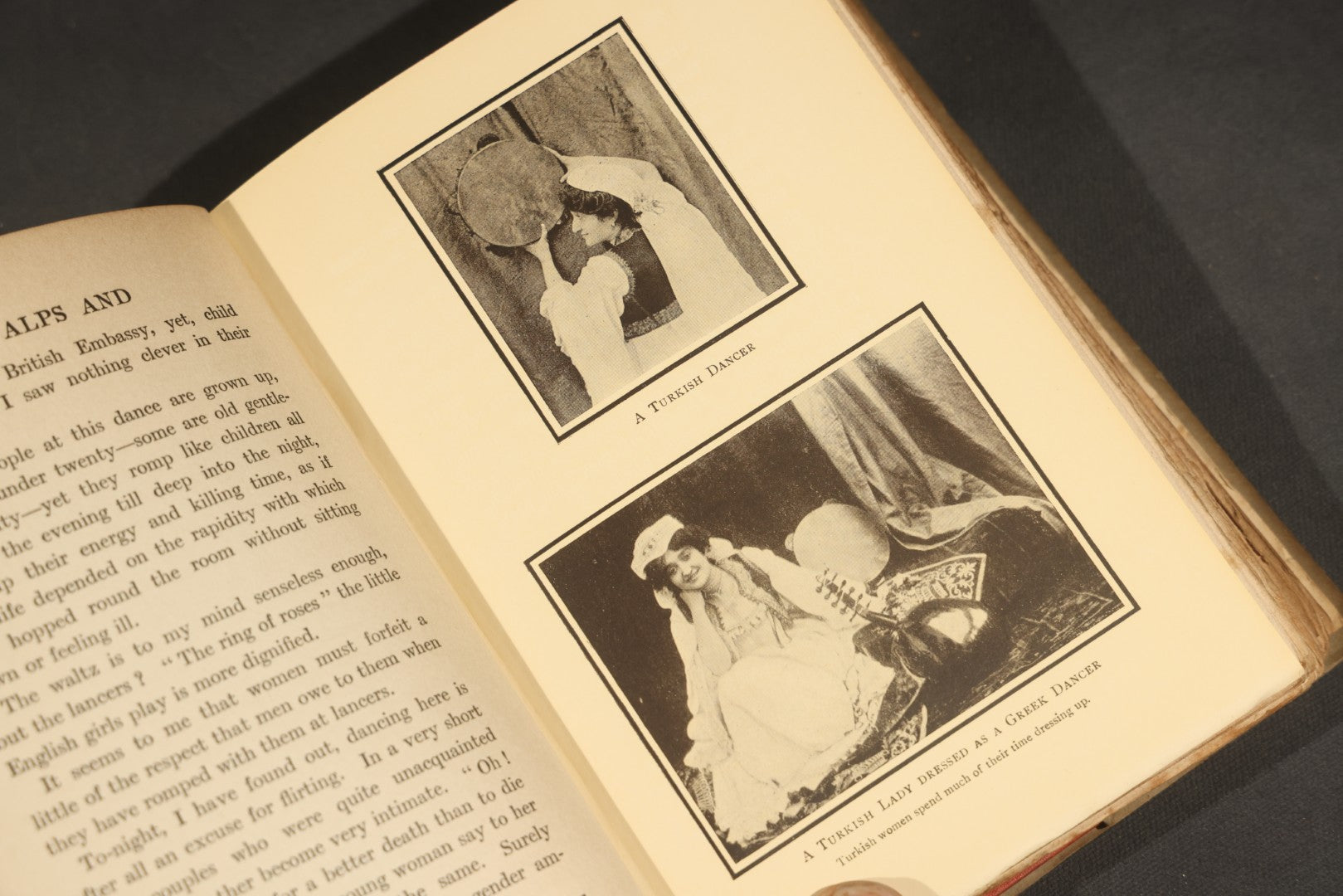 "A Turkish Woman's European Impressions" Antique Book by Zeyneb Hanoum, Edited by Grace Ellison, with 23 Illustrations and a Drawing by Auguste Rodin, Published by Seeley, Service & Co. Ltd., London, 1913, in Dust Jacket