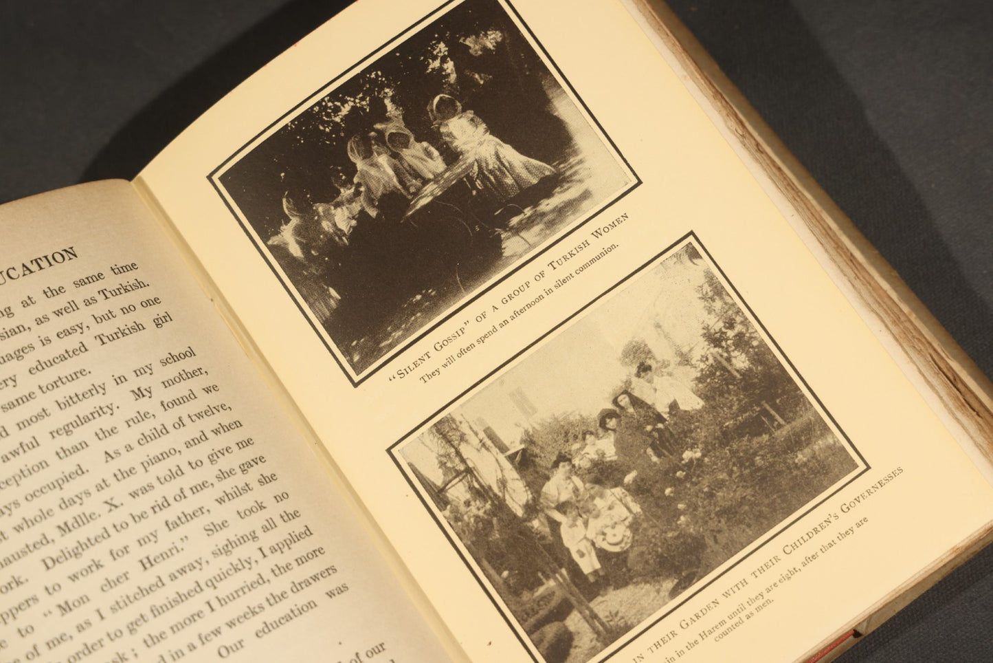 "A Turkish Woman's European Impressions" Antique Book by Zeyneb Hanoum, Edited by Grace Ellison, with 23 Illustrations and a Drawing by Auguste Rodin, Published by Seeley, Service & Co. Ltd., London, 1913, in Dust Jacket