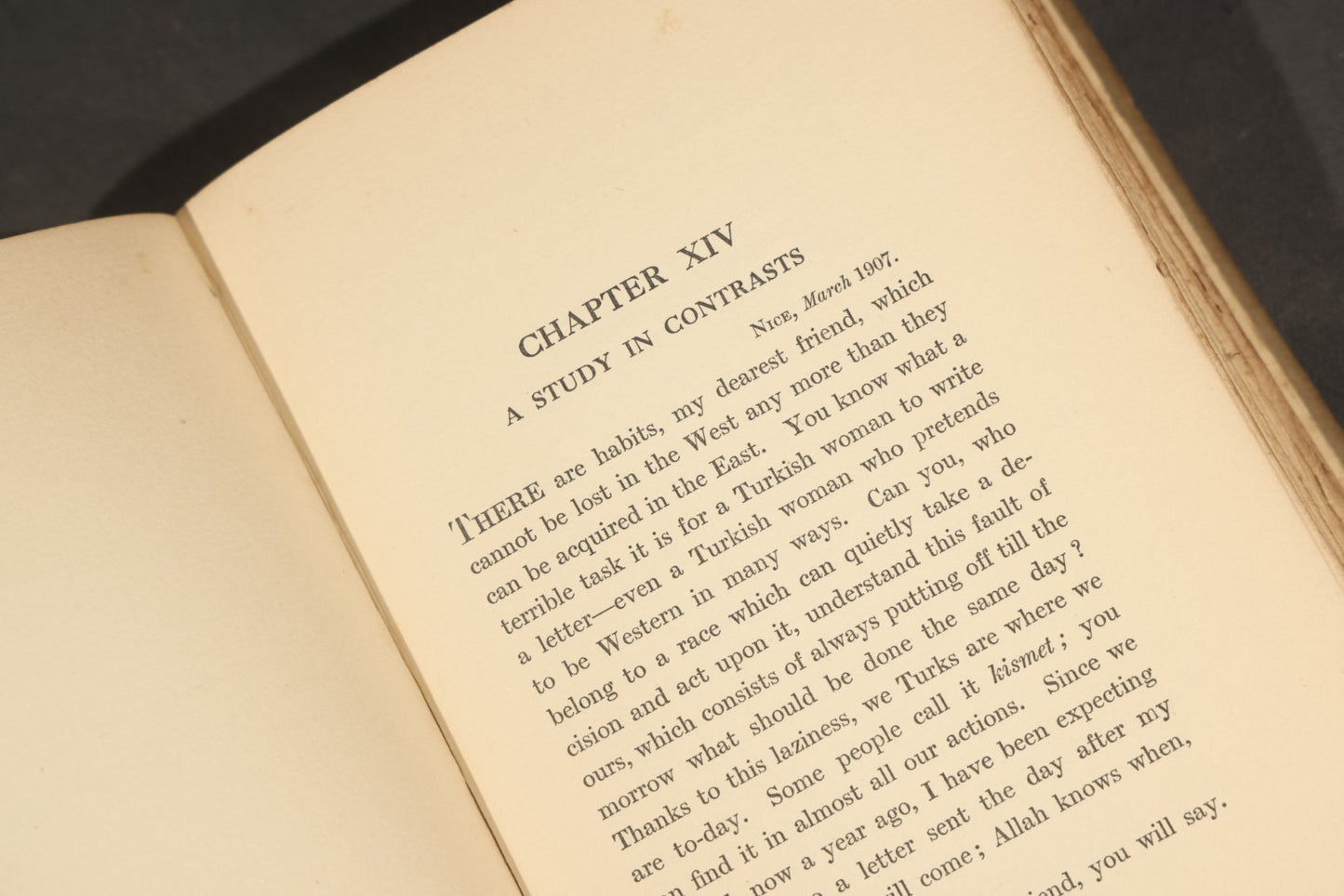 "A Turkish Woman's European Impressions" Antique Book by Zeyneb Hanoum, Edited by Grace Ellison, with 23 Illustrations and a Drawing by Auguste Rodin, Published by Seeley, Service & Co. Ltd., London, 1913, in Dust Jacket
