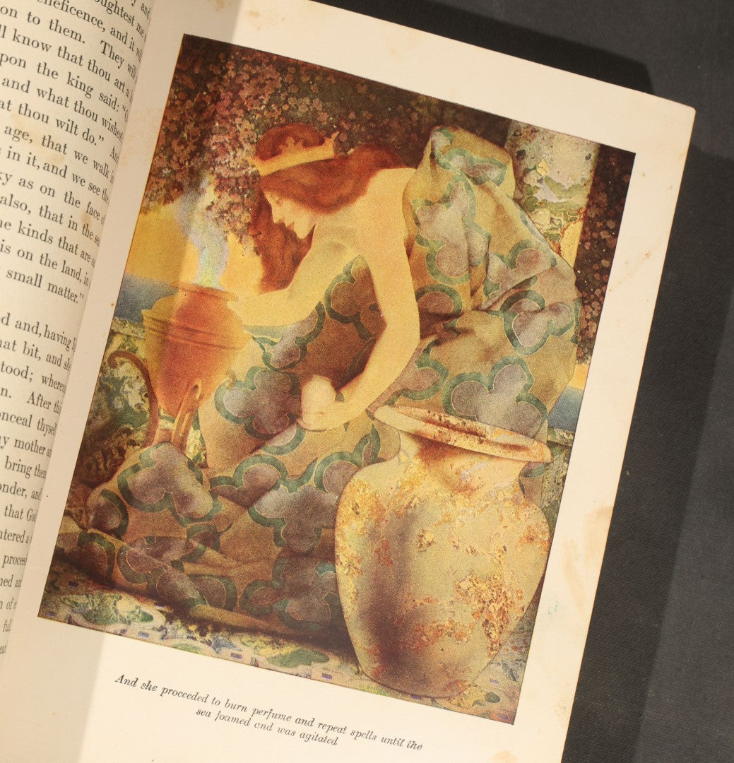"The Arabian Nights: Their Best-Known Tales" Antique Book Edited by Kate Douglas Wiggin and Nora A. Smith, Illustrated by Maxfield Parrish, Published by Charles Scribner's Sons, New York, 1925