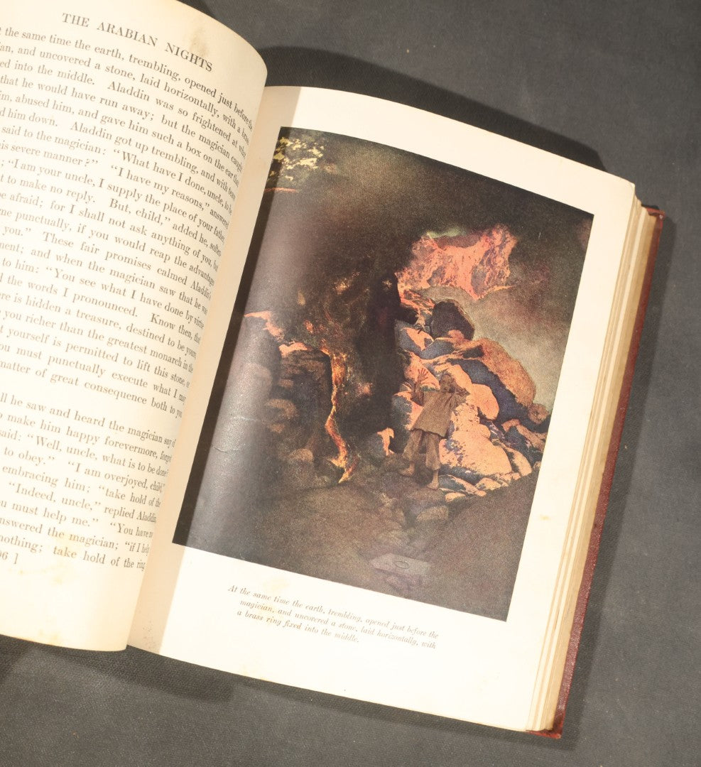 "The Arabian Nights: Their Best-Known Tales" Antique Book Edited by Kate Douglas Wiggin and Nora A. Smith, Illustrated by Maxfield Parrish, Published by Charles Scribner's Sons, New York, 1925