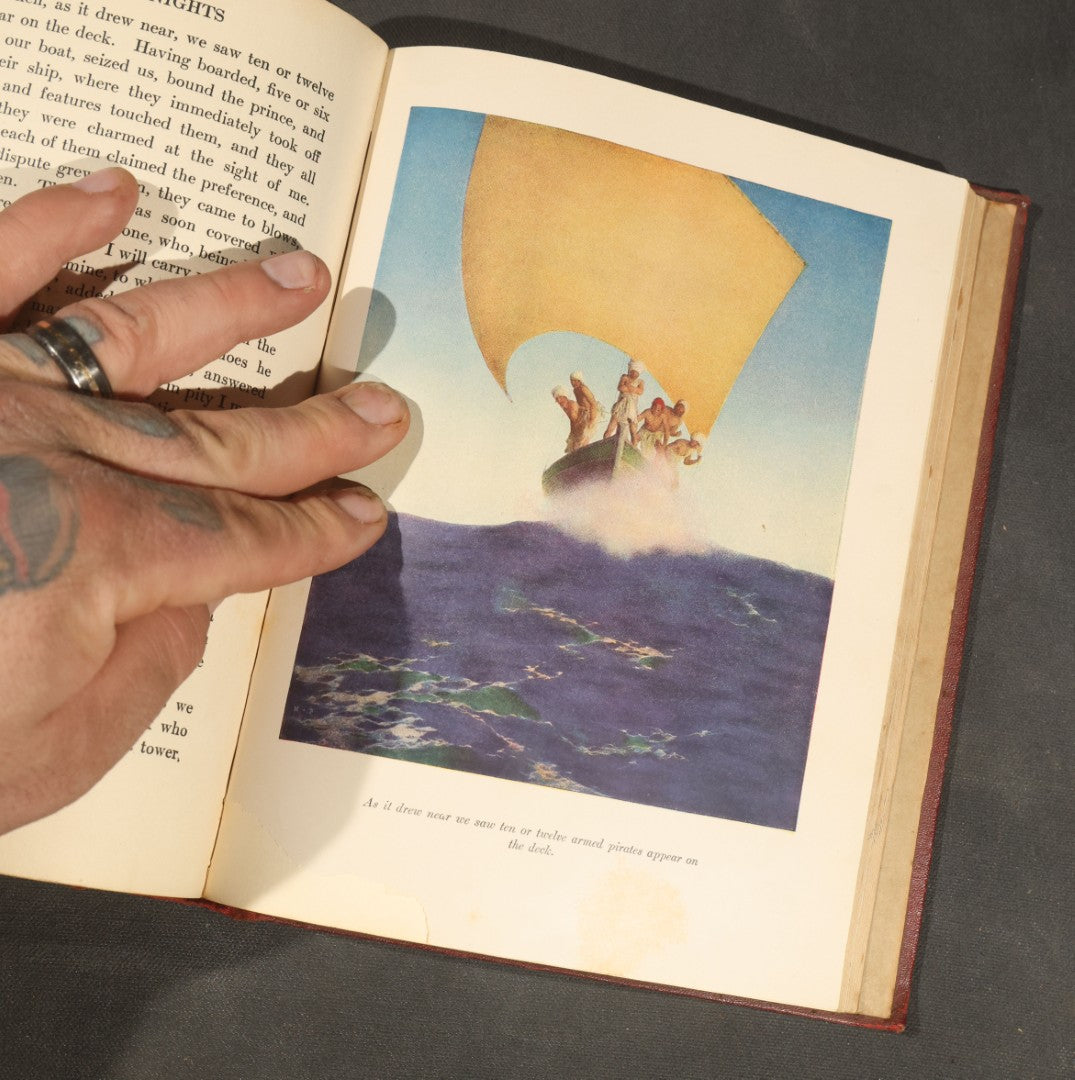 "The Arabian Nights: Their Best-Known Tales" Antique Book Edited by Kate Douglas Wiggin and Nora A. Smith, Illustrated by Maxfield Parrish, Published by Charles Scribner's Sons, New York, 1925