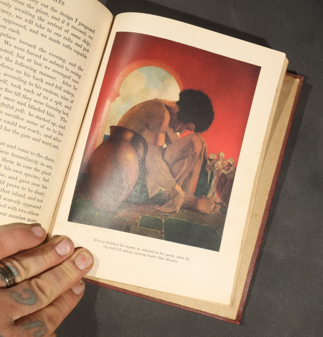 "The Arabian Nights: Their Best-Known Tales" Antique Book Edited by Kate Douglas Wiggin and Nora A. Smith, Illustrated by Maxfield Parrish, Published by Charles Scribner's Sons, New York, 1925