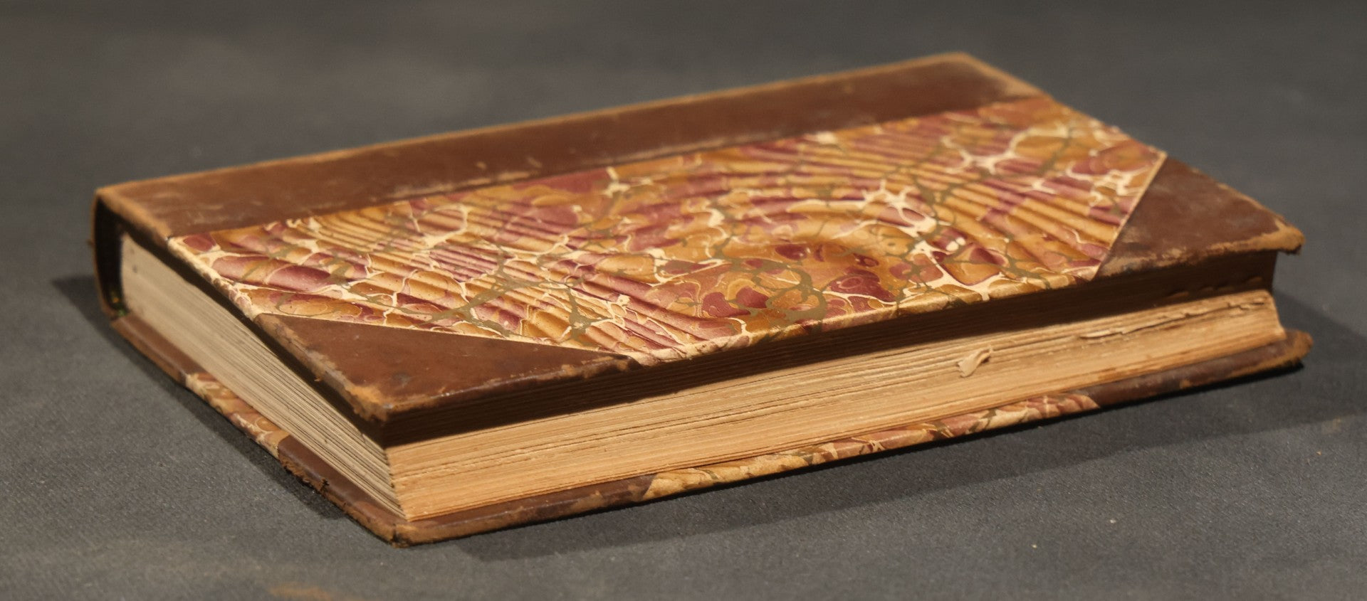 "Selected Poems of Robert Burns" Antique Book with Biographical Sketch and Notes by Nathan Haskell Dole, Illustrated, Published by Thomas Y. Crowell & Company, New York and Boston, Half-Leather Binding with Marbled Boards