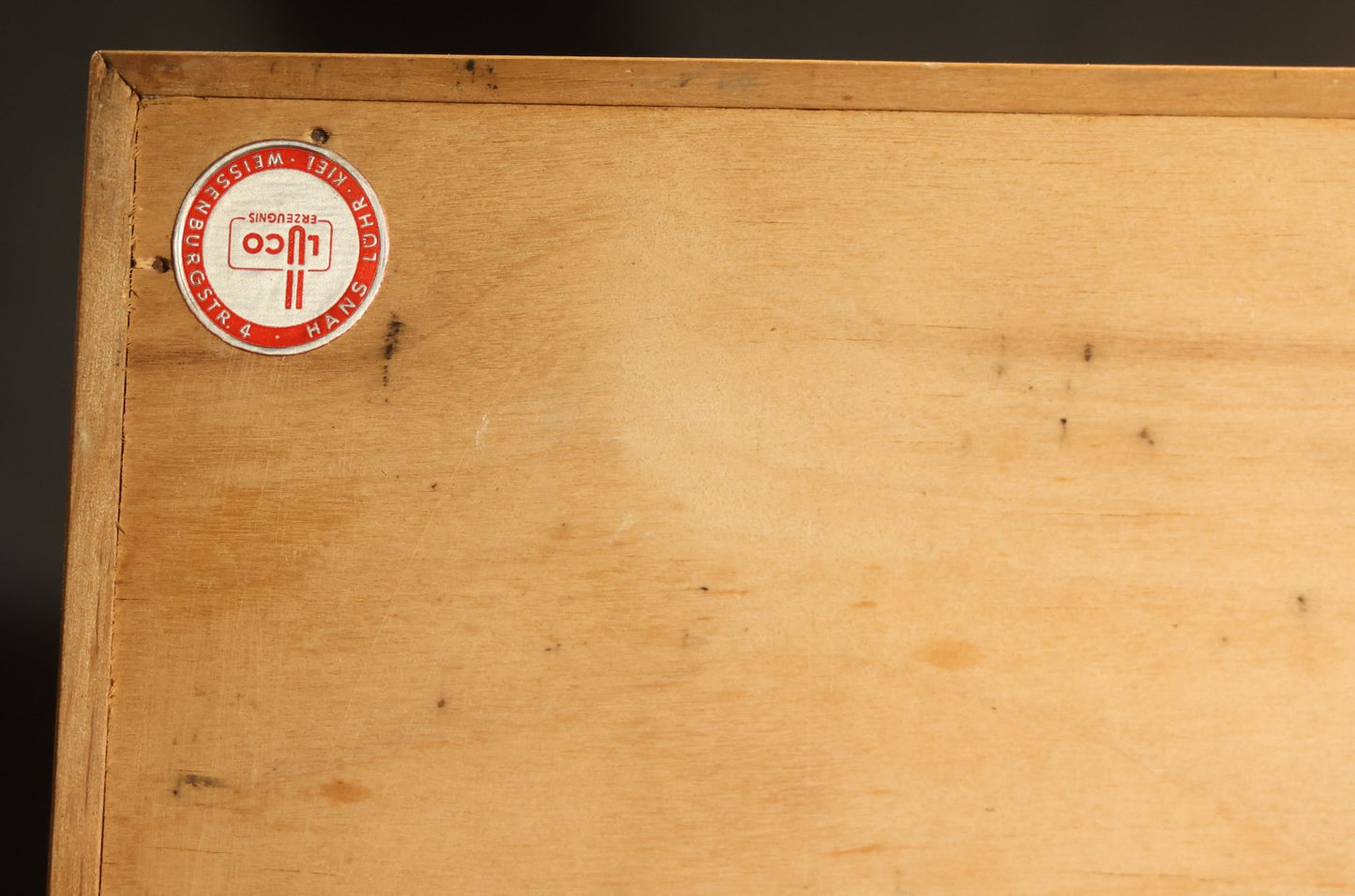 Vintage Entomology Specimen Display of Large Beetles for Parts or Repair, with Loose Salvaged Parts, in Glass-Front Wood Cabinet with Hans Luhr Label, Kiel, Germany