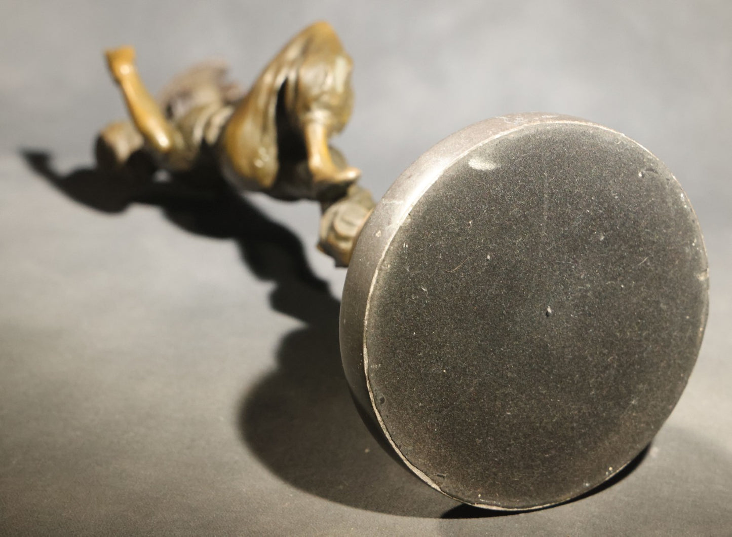 Vintage Bronze Sculpture of a Dancing Woman with Parrot on Marble Base, Re-Cast After Paul Philippe