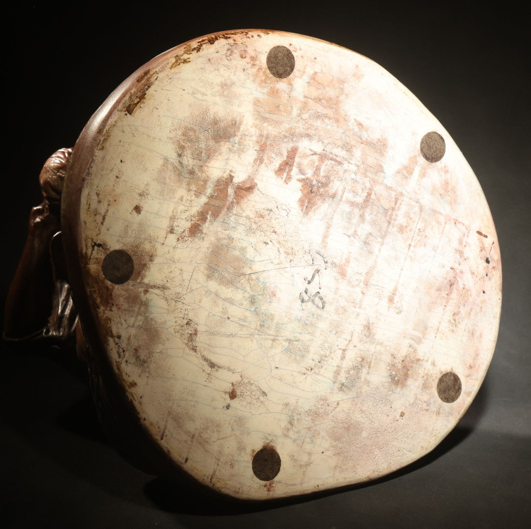 Antique Cast Sculpture After "Venus Clipping Cupid's Wings" by Charles Cumberworth (1811-1852), Plaster or Similar Material, Note Damage and Repaired Hand