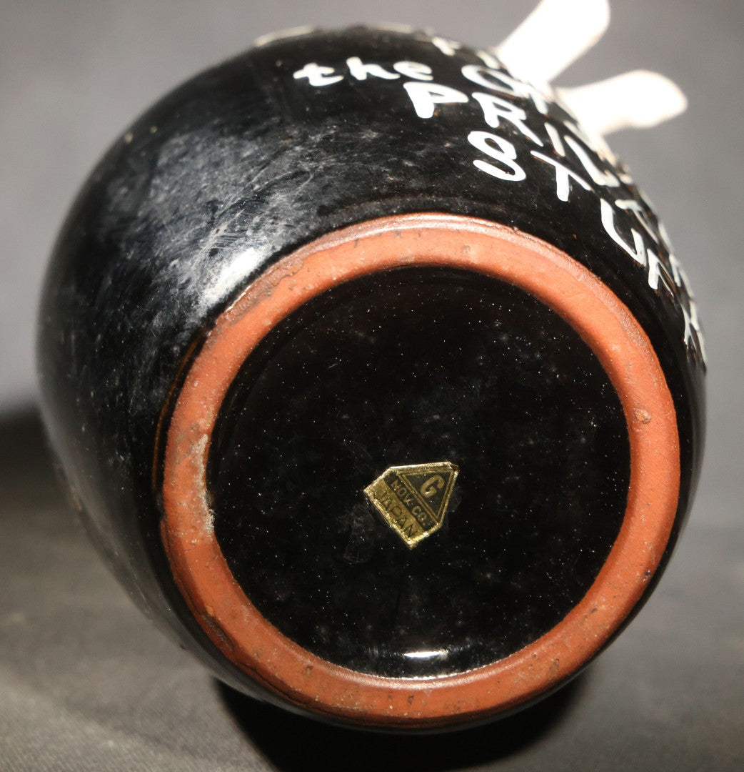 Vintage Ceramic Novelty Jug with Nude Female Figure, "Lay Off This is the Old Man's Private Stuff," G. Novelty Co., Japan