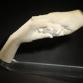 Lot 058 - Vintage Plaster Sculpture of Two Clasped Hands After John Cutrone, Austin Productions, 1984, on Acrylic Base, 12-1/2" L