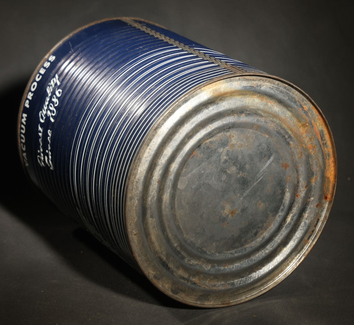 Vintage Bazzini Quality Nuts Vacuum Process Tin with Elephant and Peanut Graphic, A.L. Bazzini Co., Inc., New York, New York, "Finest Quality Since 1886," no Lid